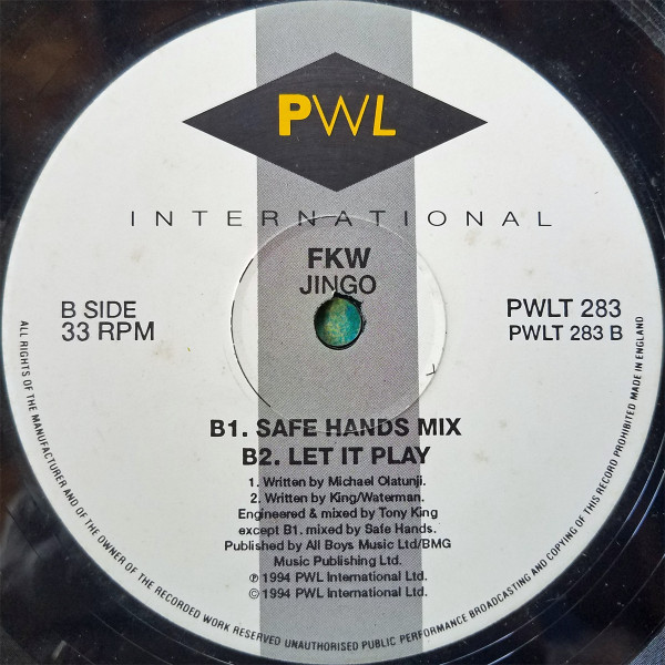 FKW - Jingo - Used Vinyl Record 12" image 5