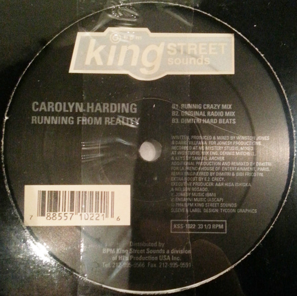 Carolyn Harding - Running From Reality - Used Vinyl Record 12" image 4