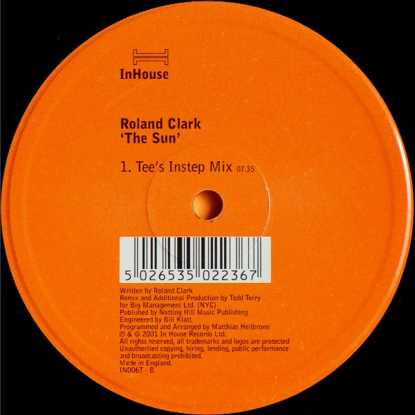 Roland Clark - Sun - Used Vinyl Record 12" image 3