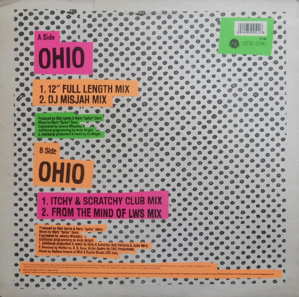 Utah Saints - Ohio - Used Vinyl Record 12" image 2