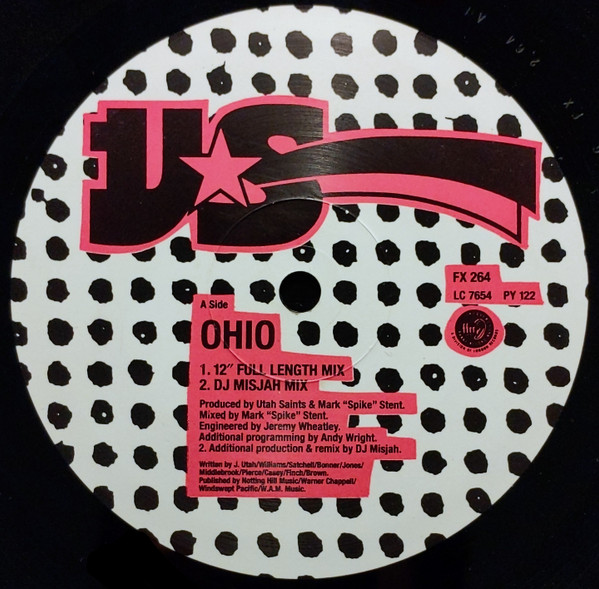 Utah Saints - Ohio - Used Vinyl Record 12" image 3
