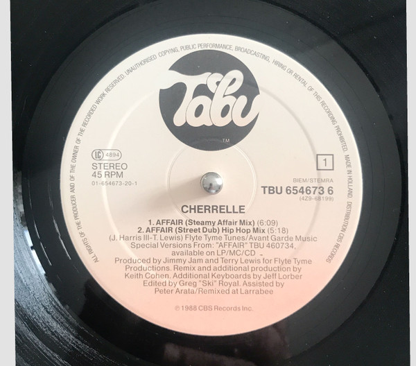 Cherrelle - Affair - Used Vinyl Record 12" image 3