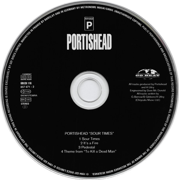 Portishead - Sour Times - Used CD image 3