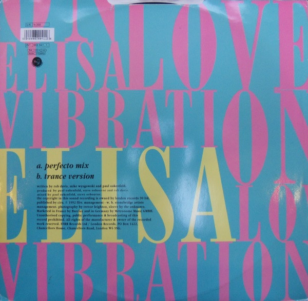 Elisa - Love Vibration - Used Vinyl Record 12" image 4