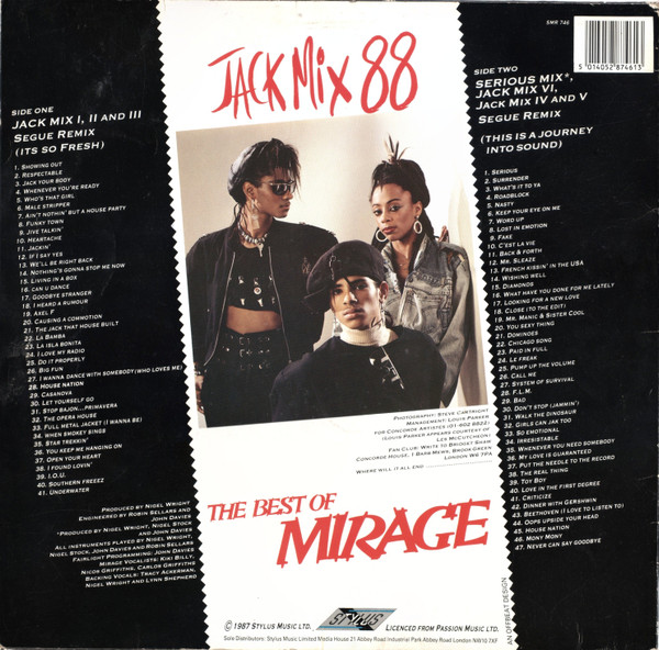 Mirage - Jack Mix 88 - The Best Of  - 88 Non Stop Hits - Used Vinyl R image 2