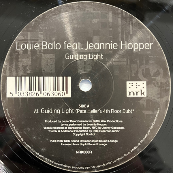 Louie "Balo" Guzman - Guiding Light - Used Vinyl Record 12" image 3