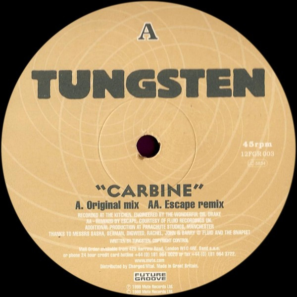 Tungsten - Carbine - Used Vinyl Record 12" image 3