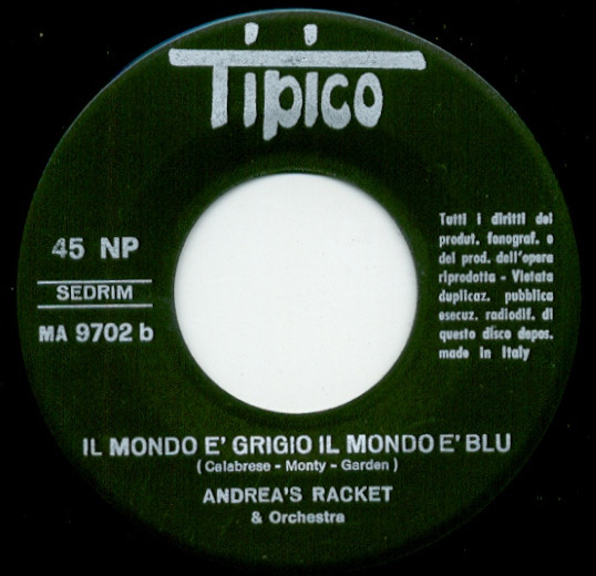 Andrea's Racket - Ho Difeso Il Mio Amore / Il Mondo È Grigio Il Mond image 4