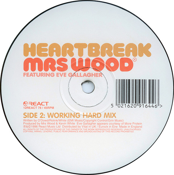 Mrs. Wood - Heartbreak - Used Vinyl Record 12" image 3