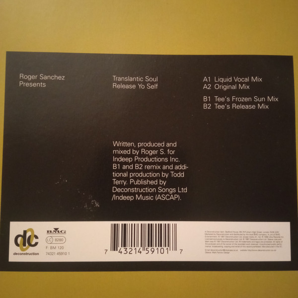 Roger Sanchez - Release Yo Self - Used Vinyl Record 12" image 5