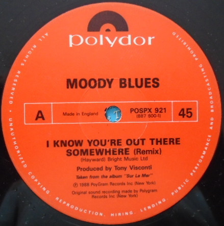 Moody Blues - I Know You're Out There Somewhere - Used Vinyl Record 1 image 3