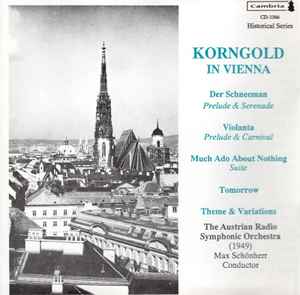 Erich Wolfgang Korng - Korngold in Vienna - Used CD image 1