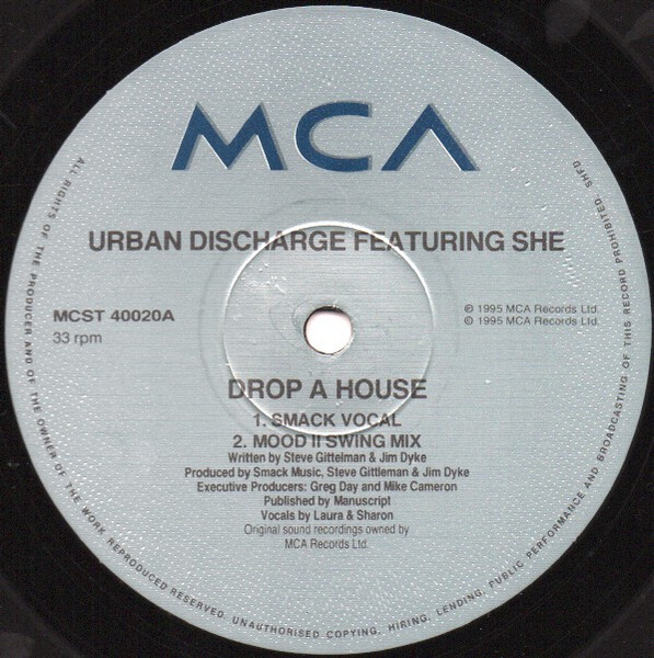 Urban Discharge - Wanna Drop A House (On That Bitch) - Used Vinyl Rec image 3