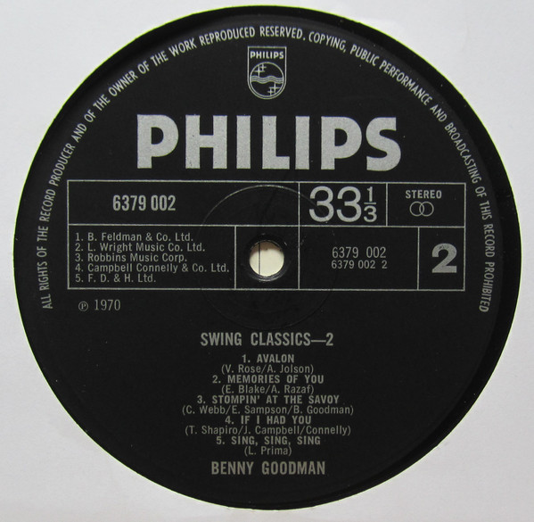 Benny Goodman - Swing Classics 2 - Used Vinyl Record image 4