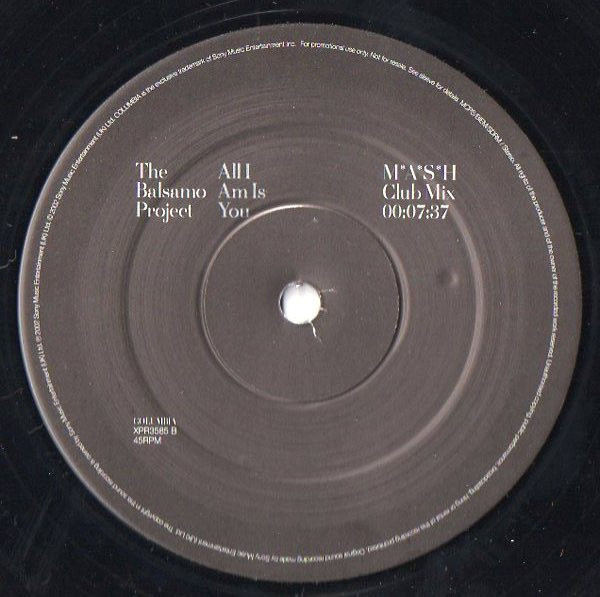 Balsamo Project - All I Am Is You - Used Vinyl Record 12" image 4