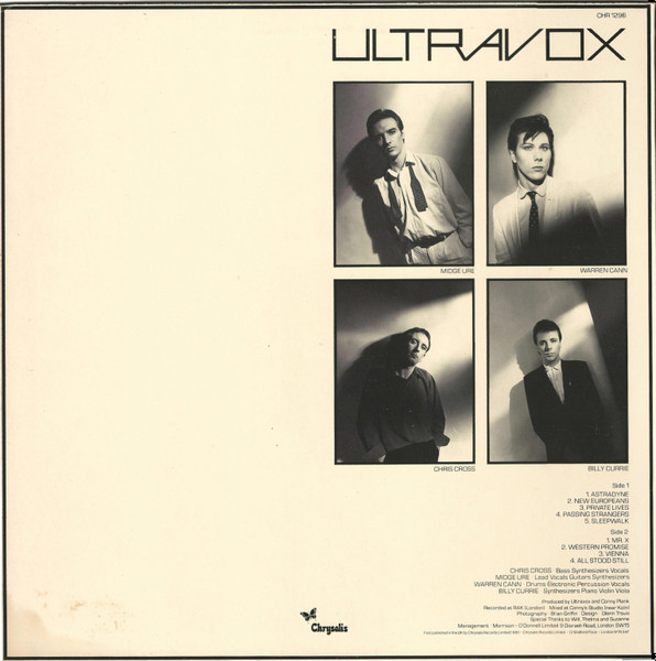 Ultravox - Vienna - Used Vinyl Record image 2