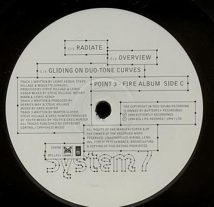 System 7 - Point 3 - Fire Album - Vinyl Record image 5