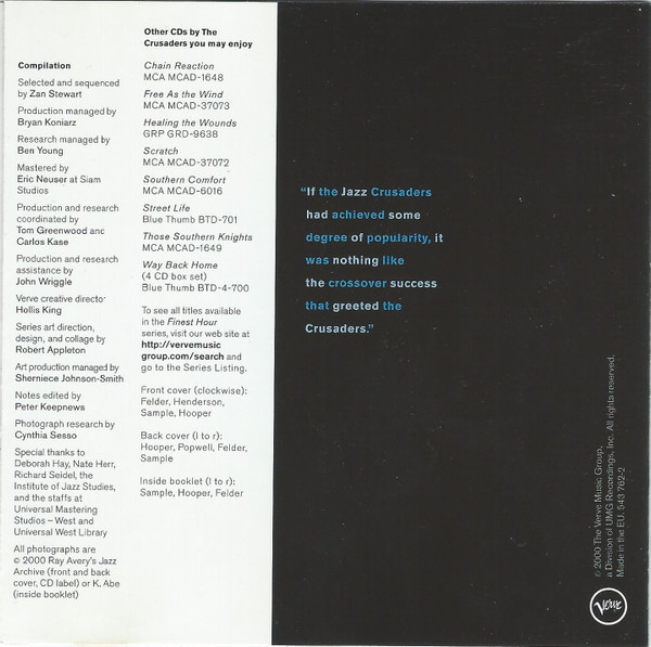 Crusaders - ' Finest Hour - Used CD image 10