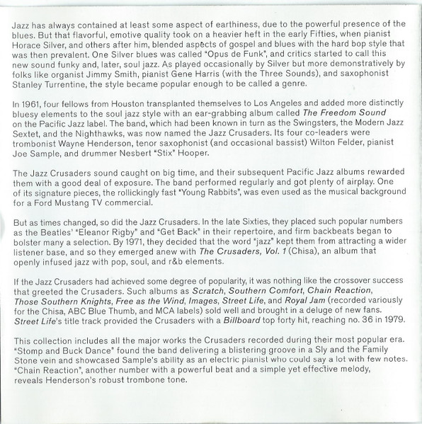 Crusaders - ' Finest Hour - Used CD image 4