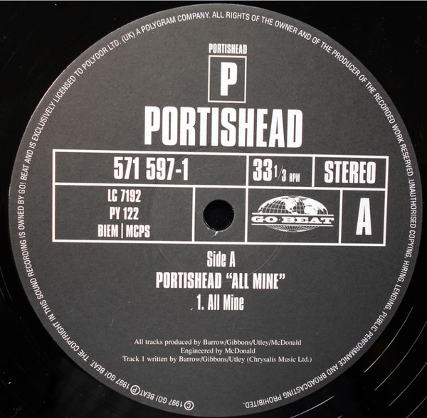 Portishead - All Mine - Used Vinyl Record 12" image 3