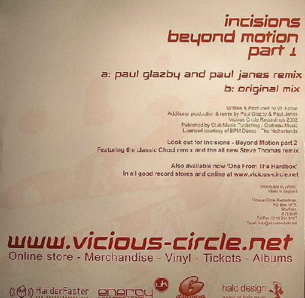 Incisions - Beyond Motion - Vinyl Record 12" image 2