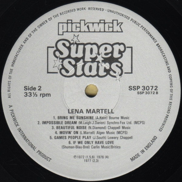 Lena Martell - Used Vinyl Record image 4