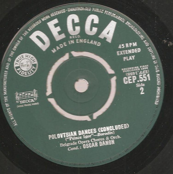 Alexander Borodin - Polovtsian Dances - Used Vinyl Record 7" image 4