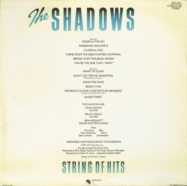 Shadows - String Of Hits - Used Vinyl Record image 2