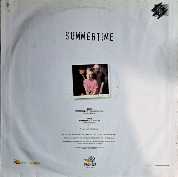 Pacifica - Summertime - Used Vinyl Record 12" image 2