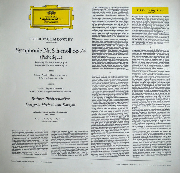 Pyotr Ilyich Tchaiko - Symphonie Nr.6 h-moll »Pathetique« - Used V image 2