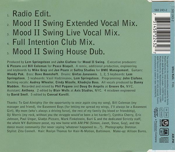 Ultra Nate - Free (The Mood II Swing / Full Intention Mixes) - Used C image 2
