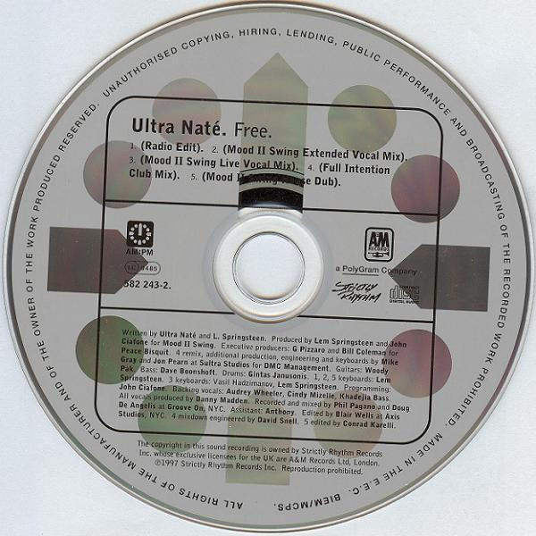 Ultra Nate - Free (The Mood II Swing / Full Intention Mixes) - Used C image 3