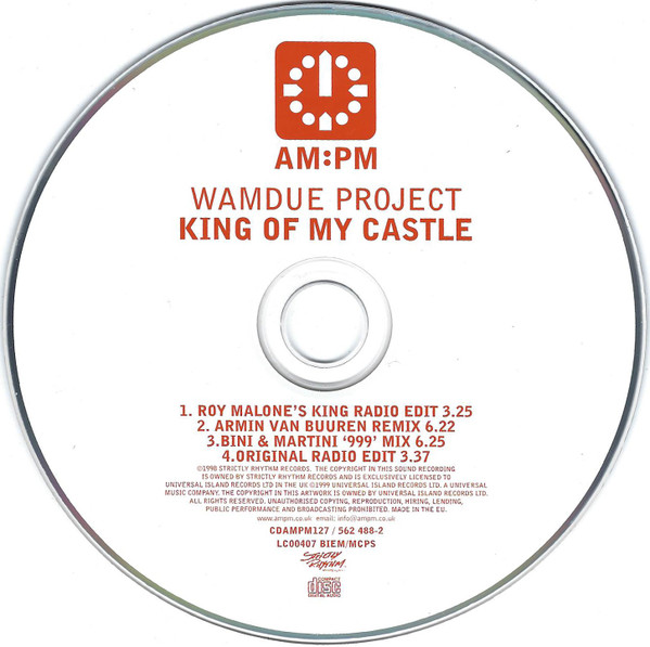 Wamdue Project - King Of My Castle - Used CD image 4