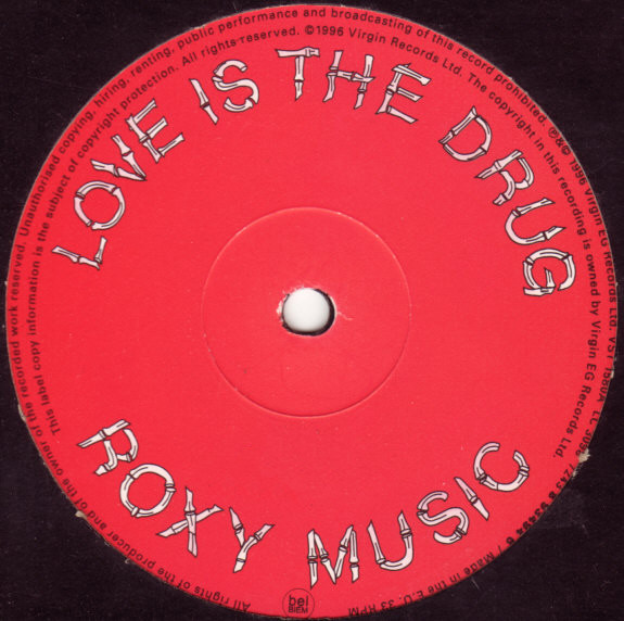 Roxy Music - Love Is The Drug (Rollo & Sister Bliss Mixes) - Used Vin image 3