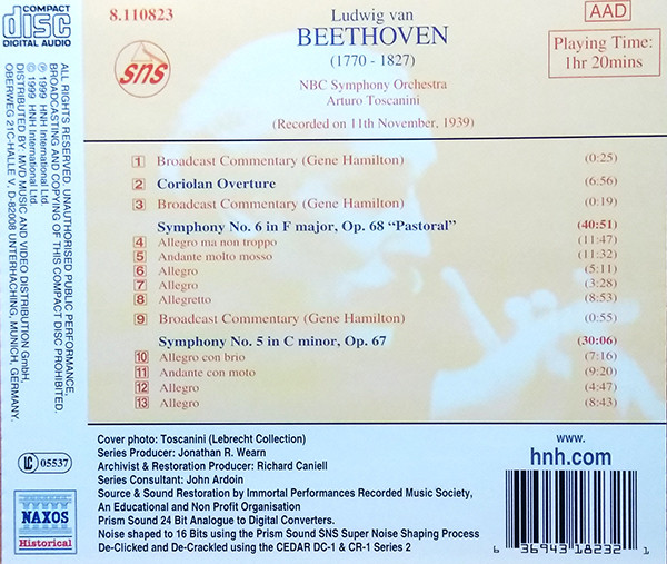 Ludwig van Beethoven - Symphonies No.5 And No.6 "Pastoral" Coriolan O image 3