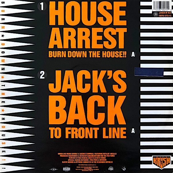 Krush - House Arrest (Burn Down The House!!) - Used Vinyl Record 12" image 2