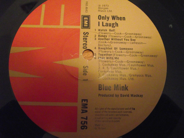 Blue Mink - Only When I Laugh - Used Vinyl Record image 3
