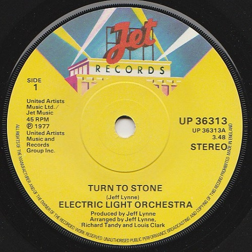 Electric Light Orche - Turn To Stone - Used Vinyl Record 7" image 3