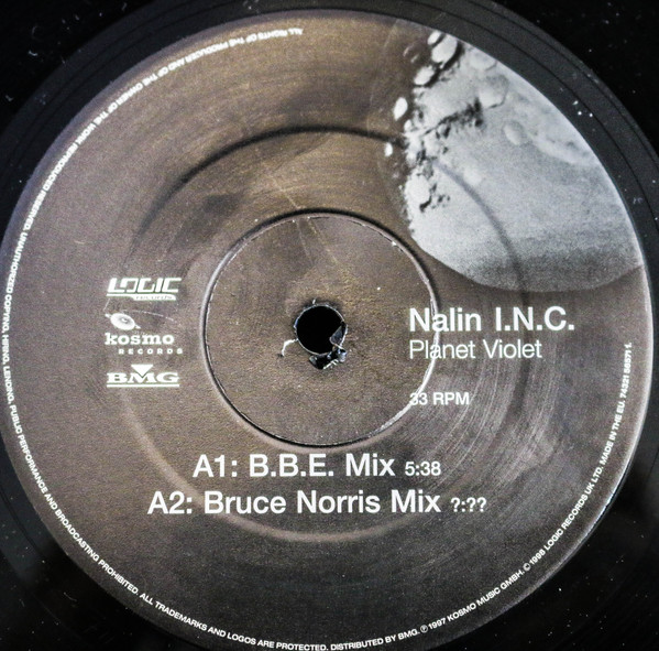 Nalin Inc. - Planet Violet - Used Vinyl Record 12" image 2