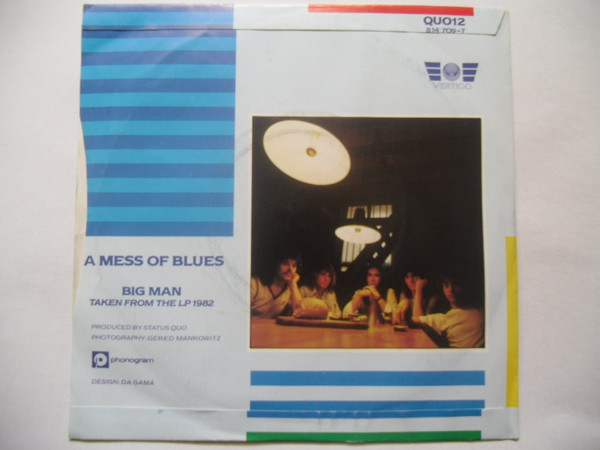 Status Quo - A Mess Of Blues - Used Vinyl Record 7" image 2