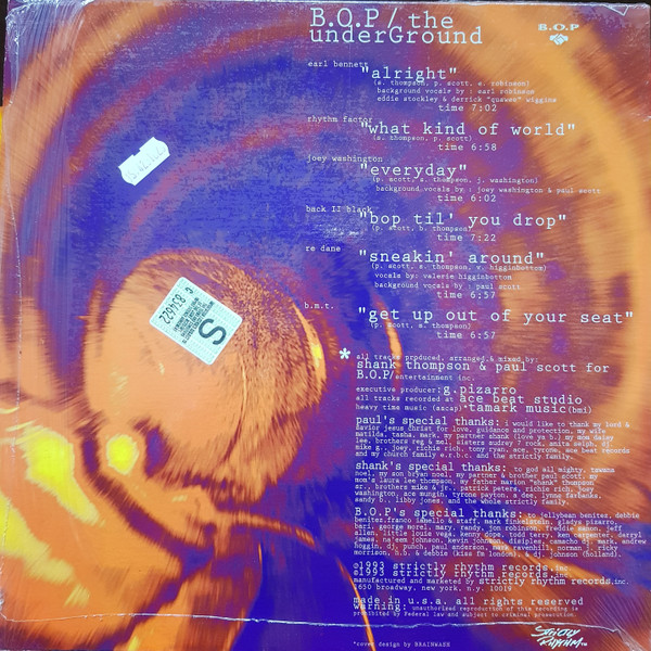B.O.P. - Underground E.P. - Used Vinyl Record 12" image 2