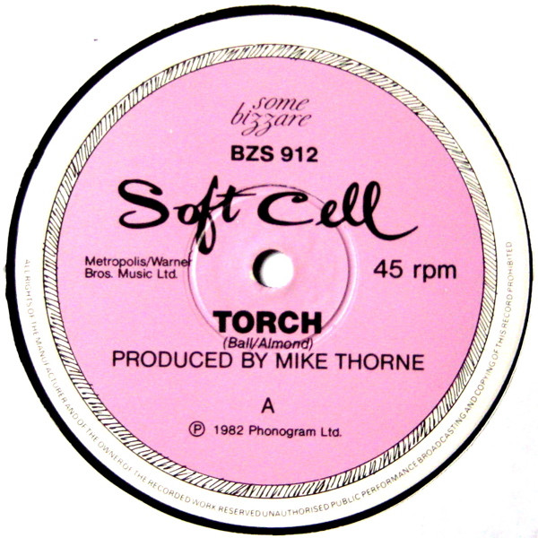 Soft Cell - Torch - Used Vinyl Record 12" image 3