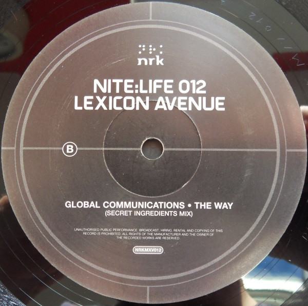 Lexicon Avenue - Nite:Life 012 - Used Vinyl Record image 4