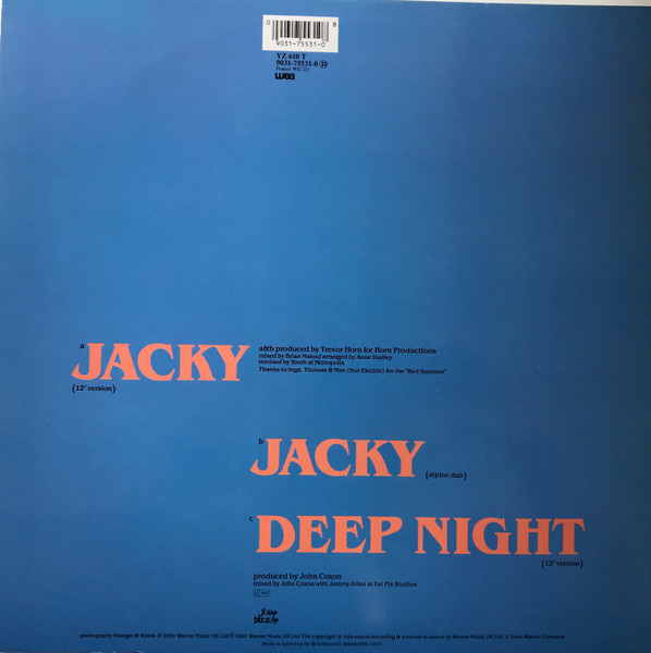 Marc Almond - Jacky - Used Vinyl Record 12" image 2