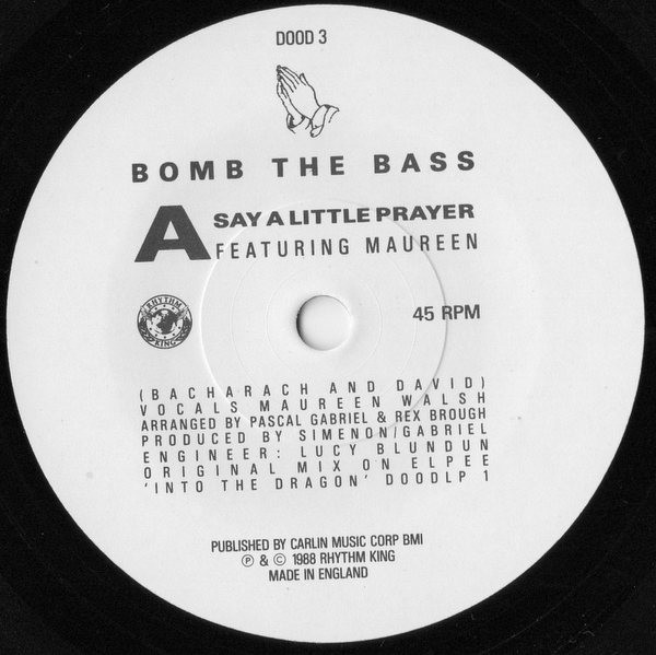 Bomb The Bass - Say A Little Prayer - Used Vinyl Record 7" image 3