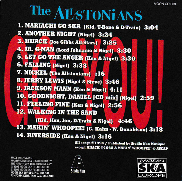 Allstonians - Go You - Used CD image 2