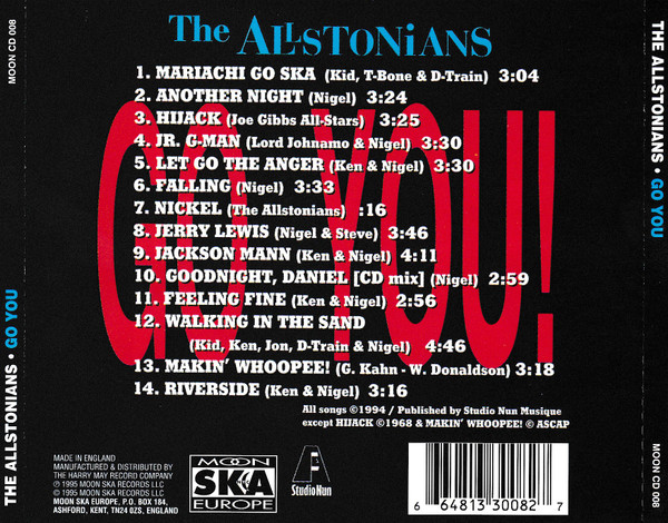 Allstonians - Go You - Used CD image 6
