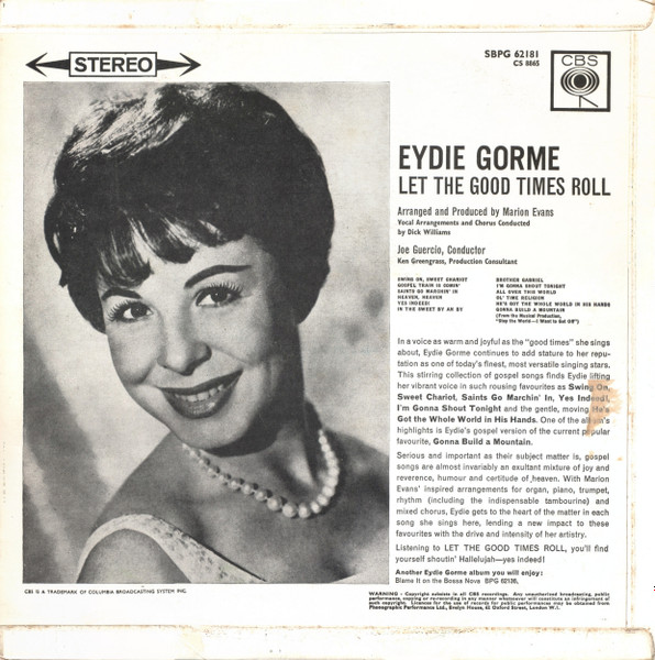 Eydie Gorme - Let The Good Times Roll - Used Vinyl Record image 2