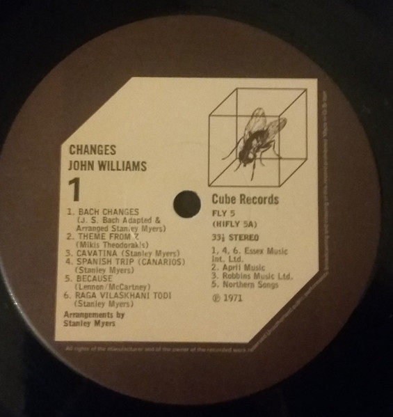 John Williams - Changes - Used Vinyl Record image 3