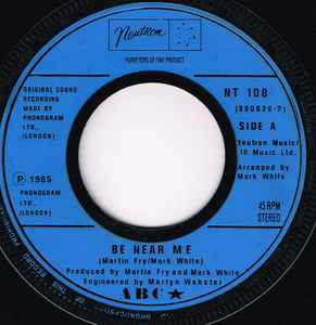ABC - Be Near Me - Used Vinyl Record 7" image 1